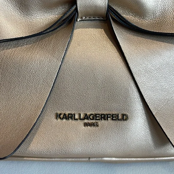 Karl Lagerfeld Gold Handbag - Picture 2 of 7